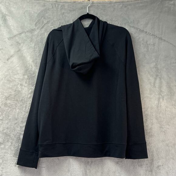 Under Armour Heatgear Shirt Top Black Pullover Hoodie Loose Mesh Workout Sz XL - Picture 6 of 12